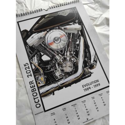HARLEY-DAVIDSON Silniki Kalendarz 2025 Billy Cune Numerowane